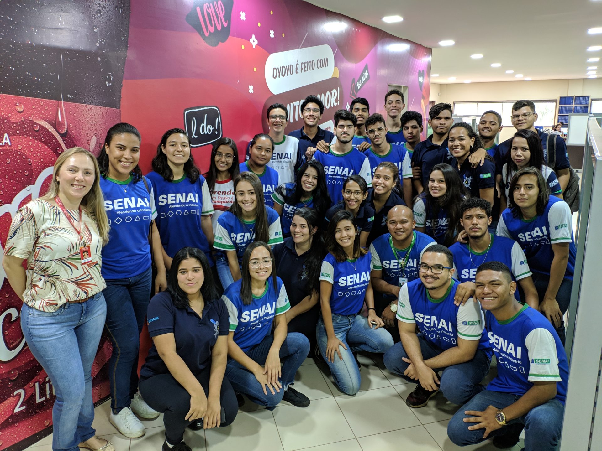 Visita técnica de alunos do Senai na Fábrica da Dydyo