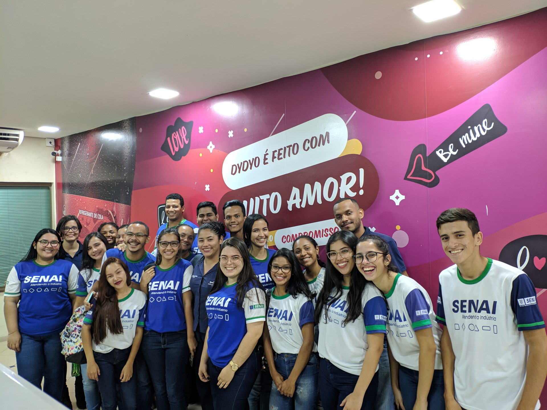 Alunos do SENAI fazem visita técnica à fábrica da Dydyo para troca de experiência
